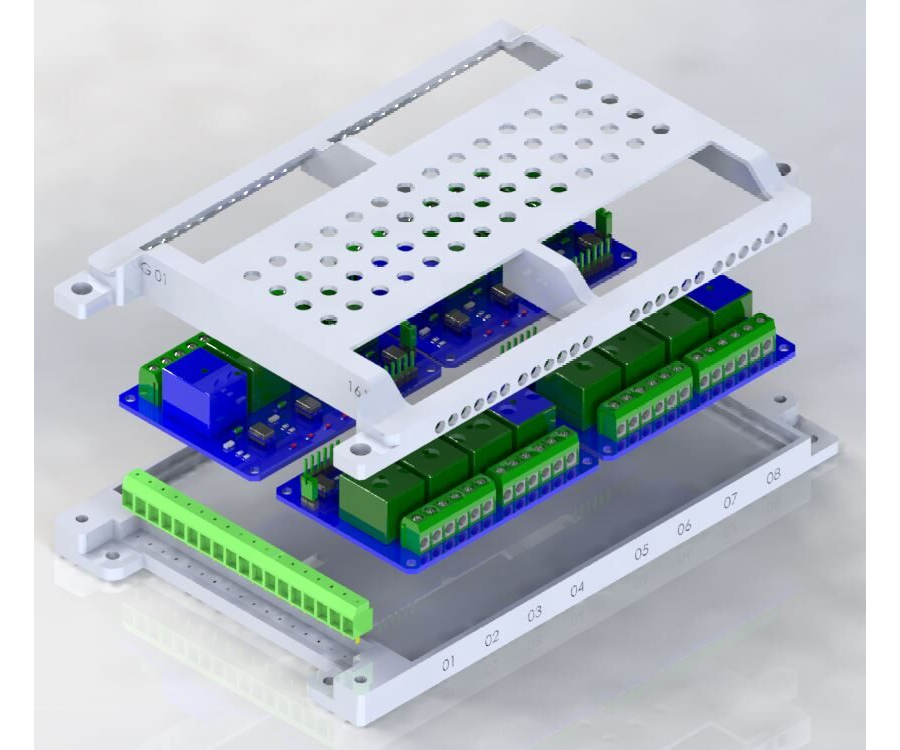 Support 4 cartes relais by Patrick Marek