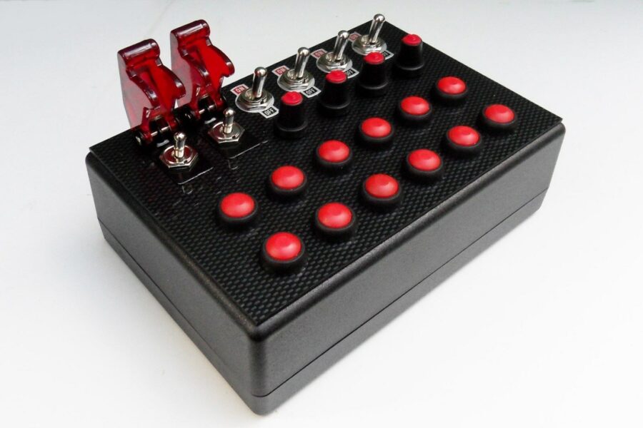 Boitier Button Box 18 éléments